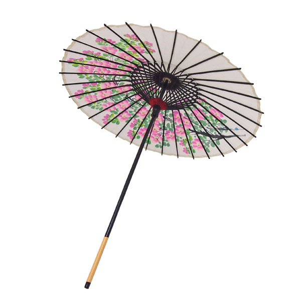 こども用和傘 桜絵 白