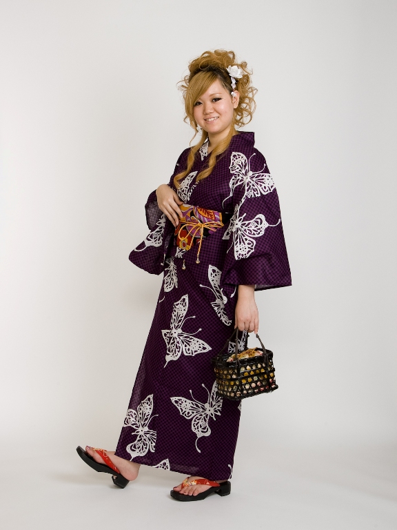 蝶柄 コミック浴衣 京趣味 季楽