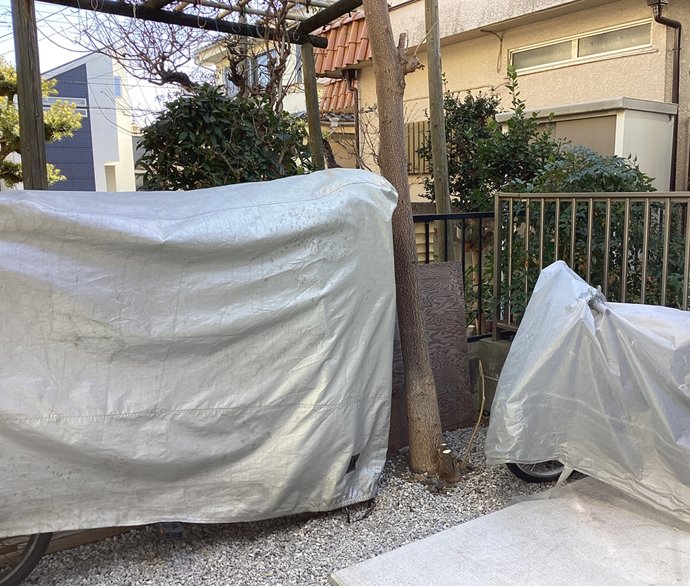 設置前のお庭