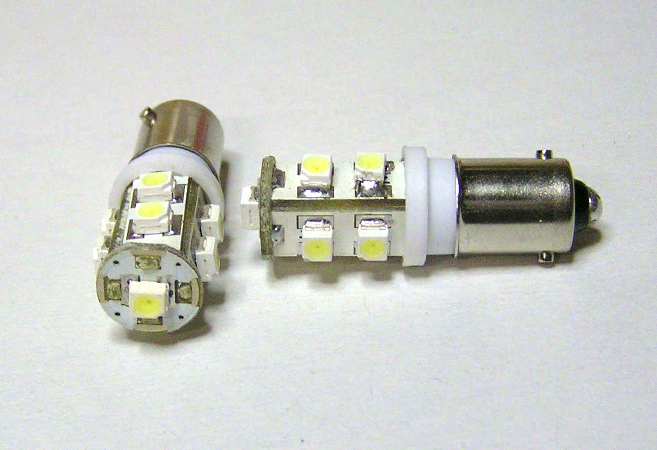 G14(BA9s)-8W,5Wの交換用9連SMD,LED白2個セット
