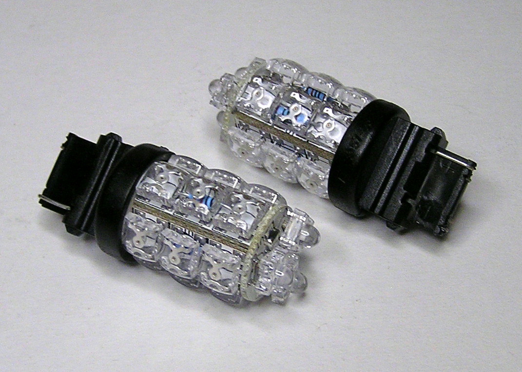 アンバーFLUX LED18連アメ車ウエッジ3156シングル球２個セット