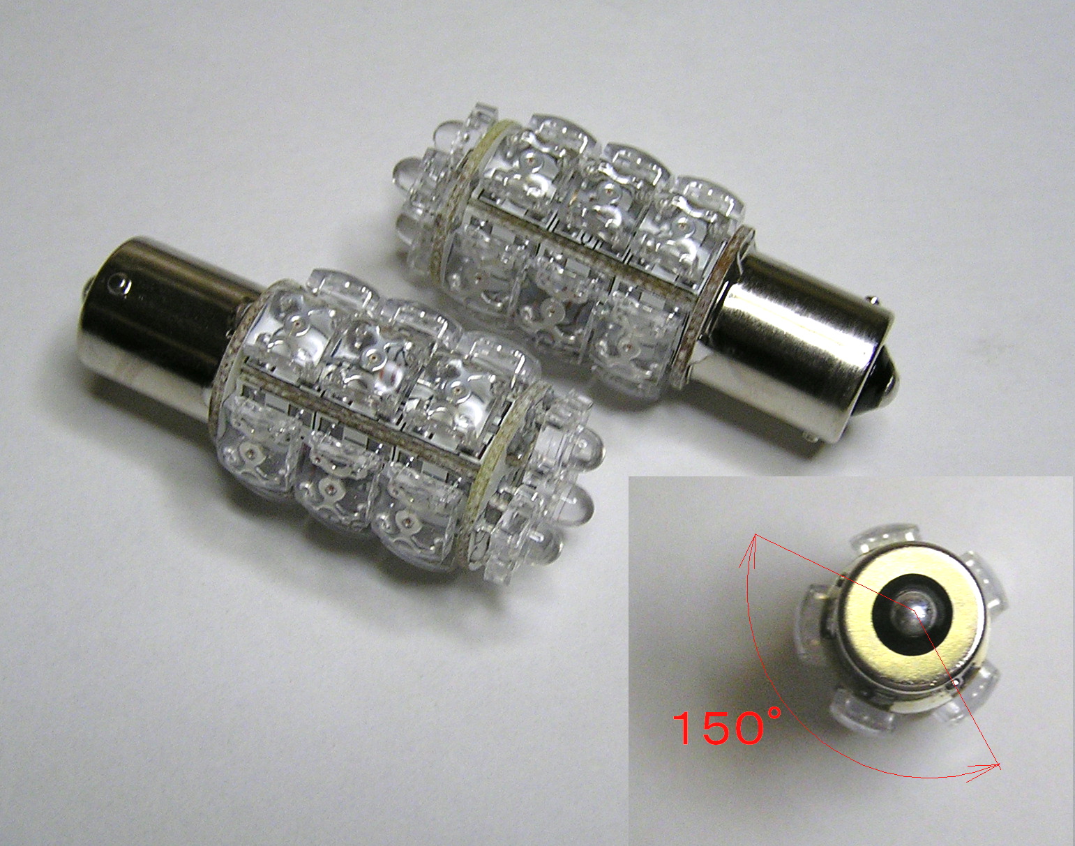 アンバーFLUXLED１８連シングル１５０°ピン最強の明るささらにUP！