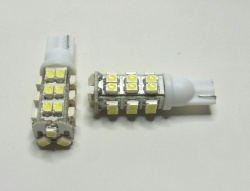 ■２７連SMD、LEDウエッジ球T10,T16交換用　白２個セット
