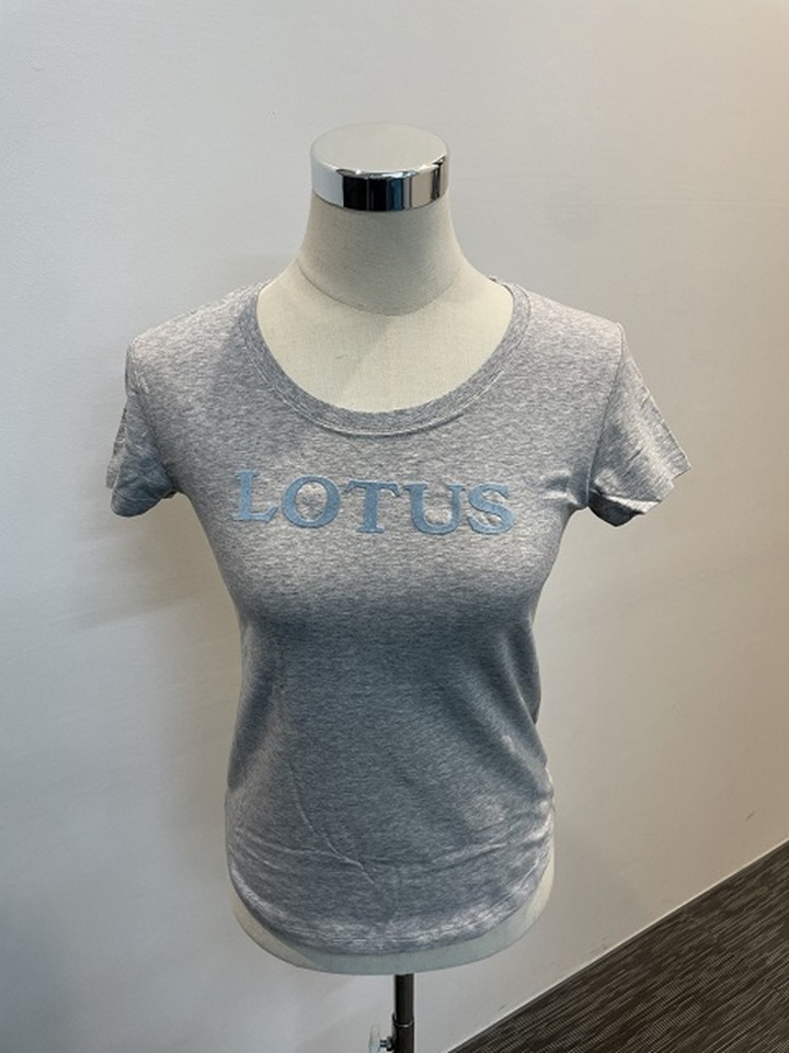 Ladies BOLD PRINT　T-SHIRT -  grey melenge