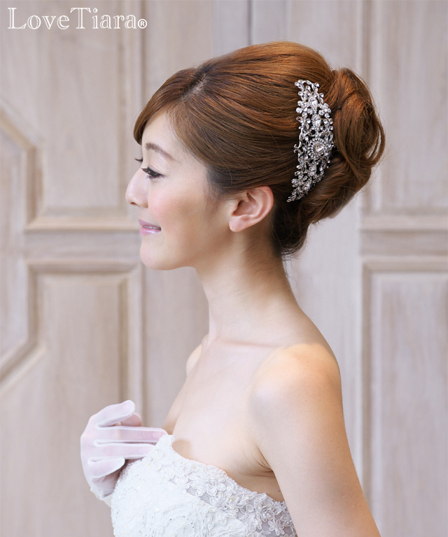 ヘッドドレス【ヴィクトリア】・クリスタル ヘッドドレス ウエディング 結婚式 ブライダル