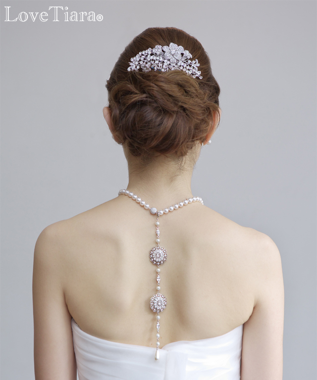 ヘッドドレス【クリスタルブルーム】 結婚式 ブライダル ウェディング ヘッドドレス 髪飾り コーム ビジュー