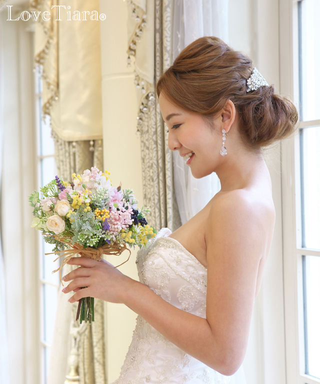 ビジューヘッドドレス【ケイト】【メール便可】 ヘッドドレス ビジュー ウエディング 結婚式 ブライダル