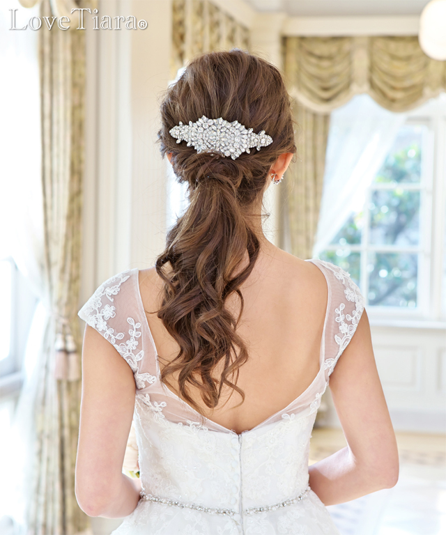 ビジューヘッドドレス【ミラーナ】【メール便可】 ヘッドドレス ビジュー ウエディング ブライダル 結婚式