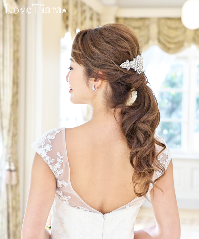 ビジューヘッドドレス【ミラーナ】【メール便可】 ヘッドドレス ビジュー ウエディング ブライダル 結婚式