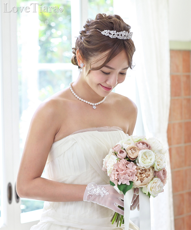 オーガンジーグローブ【エタニティ】【メール便可】 グローブ オーガンジー ウエディング 結婚式 ブライダル