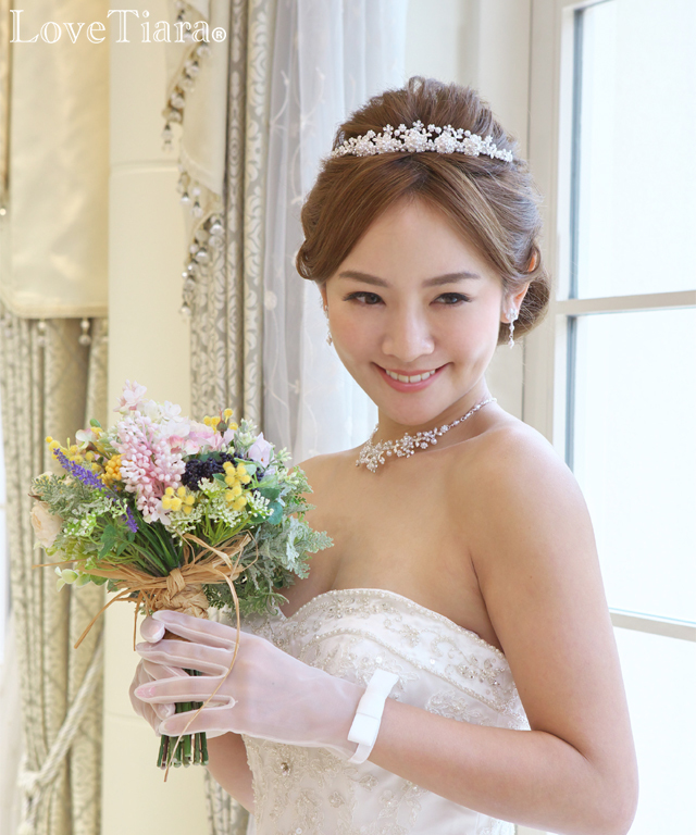 オーガンジーグローブ【クラシックリボン】【メール便可】 グローブ オーガンジー ウエディング ブライダル 結婚式