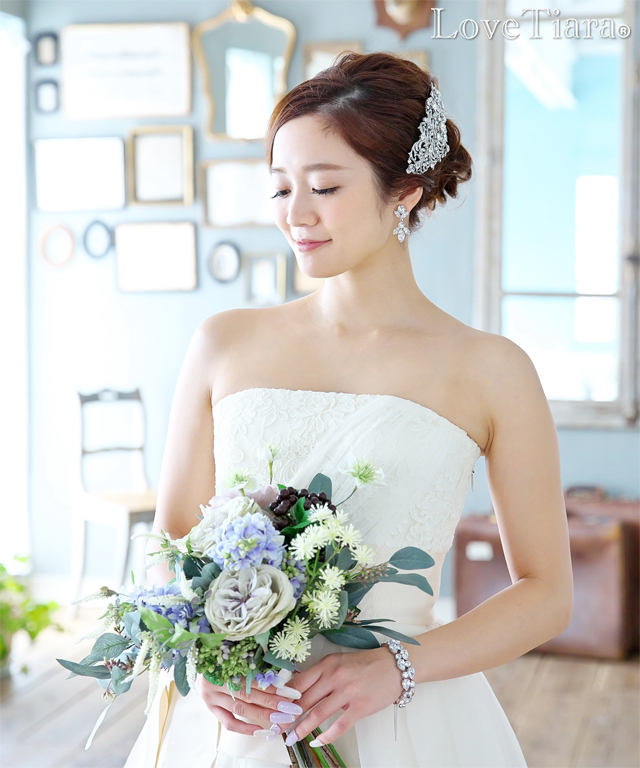 ティアドロップジルコニアブレスレット【メール便可】 ブレスレット ビジュー ウェディング 結婚式