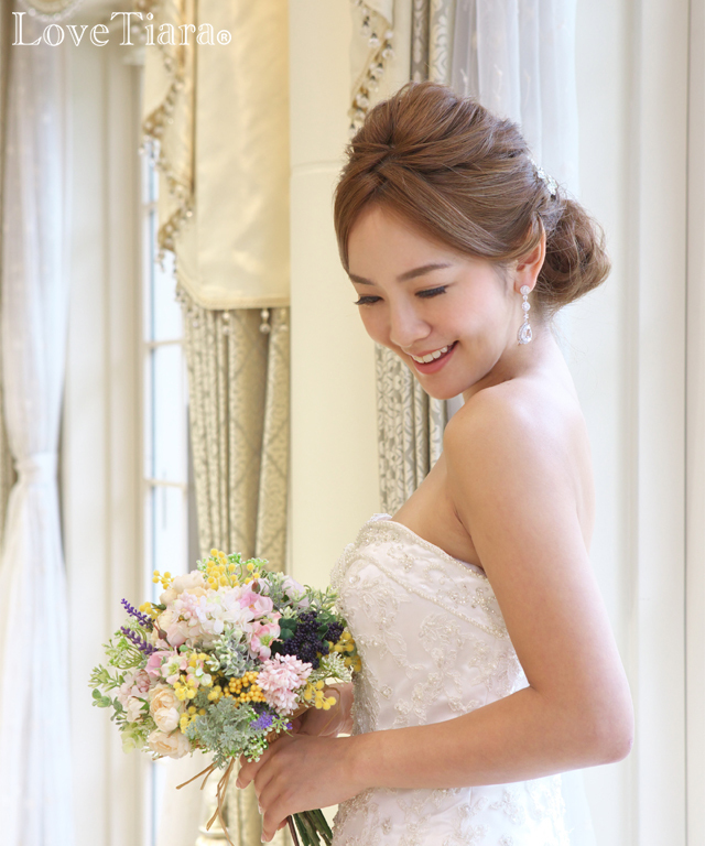エレガントドロップジルコニアイヤリング/ピアス イヤリング ピアス ジルコニア ウェディング ブライダル 結婚式