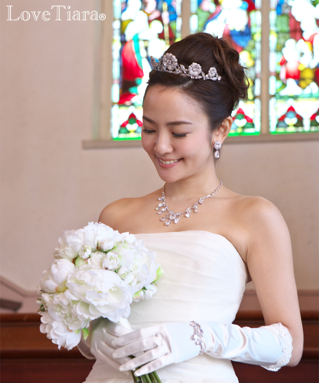 グレイスフルジルコニアティアラ ティアラ ジルコニア ウエディング ブライダル 結婚式