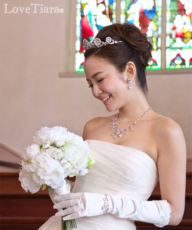 グレイスフルジルコニアティアラ ティアラ ジルコニア ウエディング ブライダル 結婚式