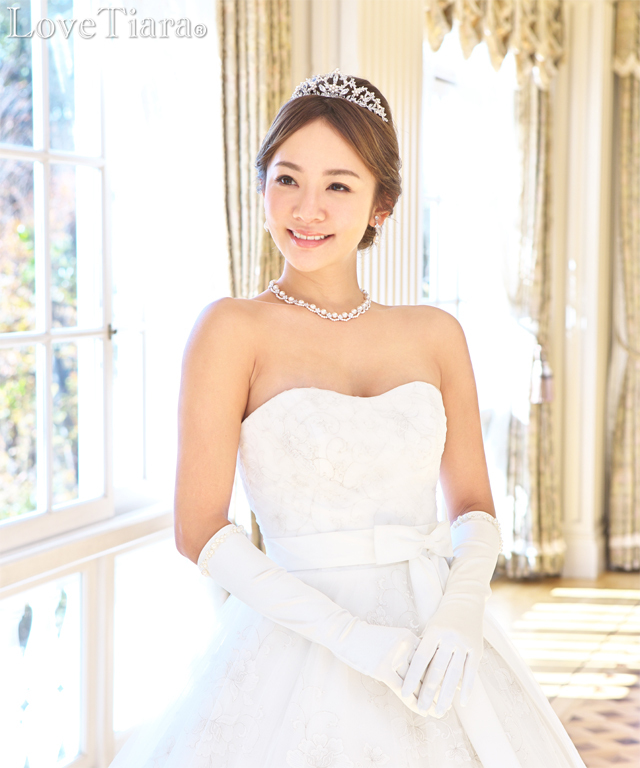 シェイプサテングローブ【シンフォニー】肘下【メール便可】 グローブ サテン ウエディング ブライダル 結婚式
