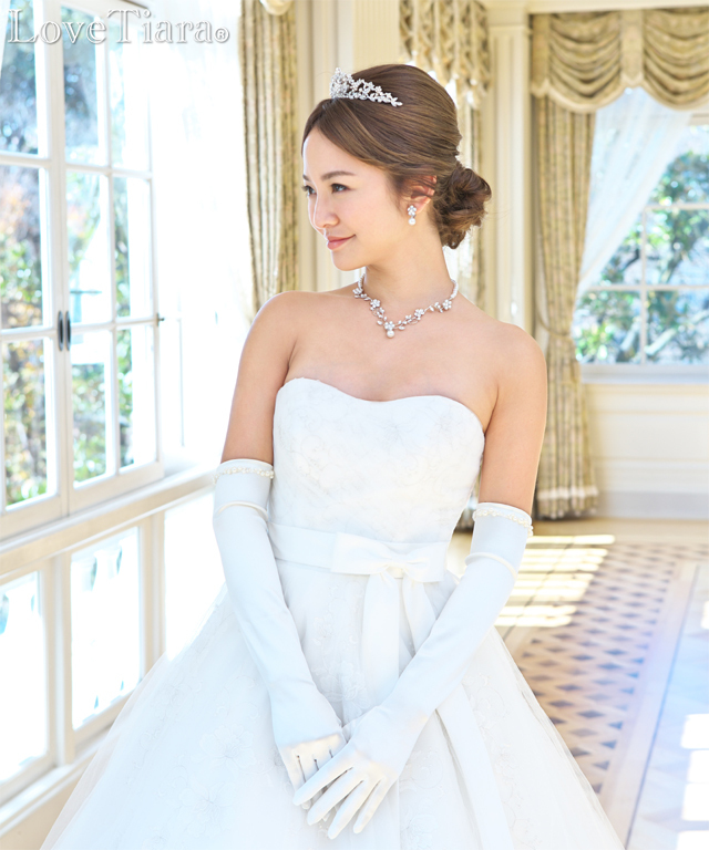 シェイプサテングローブ【シンフォニー】肘上【メール便可】 グローブ サテン ウエディング ブライダル 結婚式