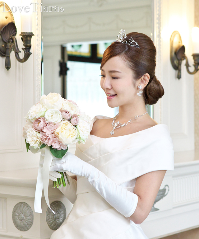 シェイプサテングローブ・肘下【メール便可】 グローブ サテン ウエディング 結婚式 ブライダル