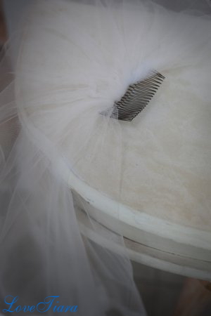 ショートベール【サテンパイピング】 ベール ウェディング ブライダル 結婚式