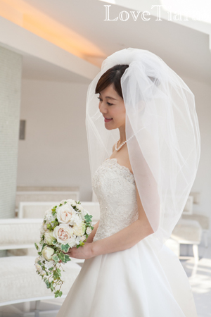 ショートベール【パフィ】 バルーンベール ウェディング 結婚式