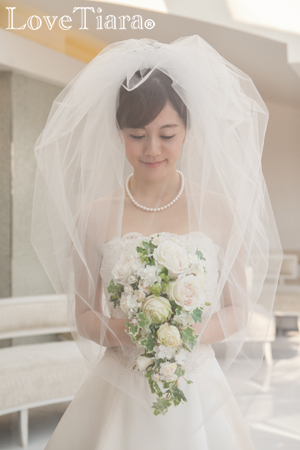 ショートベール【パフィ】 バルーンベール ウェディング 結婚式