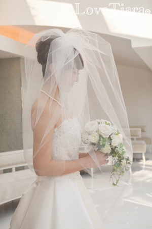 ショートベール【パフィ】 バルーンベール ウェディング 結婚式