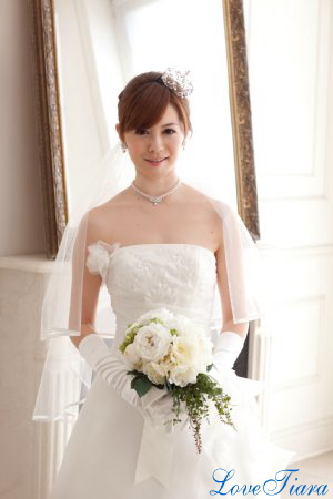 ショートベール【サテンパイピング】 ベール ウェディング ブライダル 結婚式