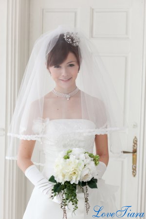 ショートベール【ノーブル】 ベール ウェディング ブライダル 結婚式