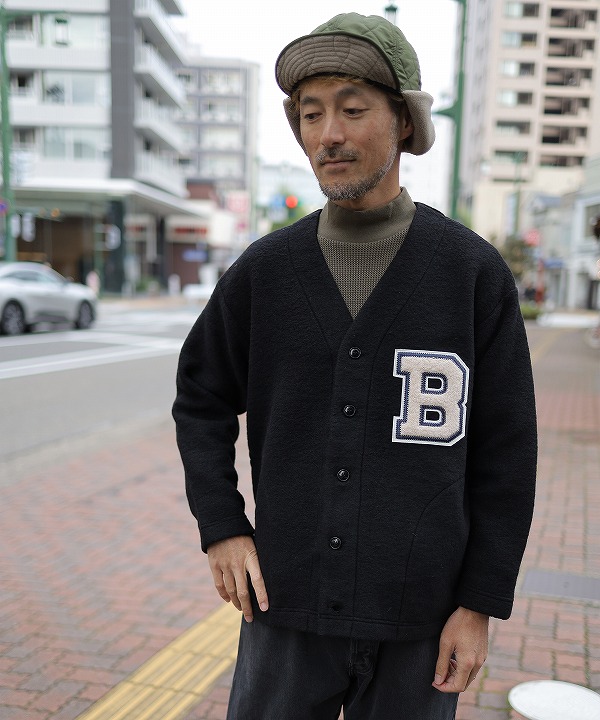 ボヘミアンズ/Bohemians SHETLAND LETTERED B CARDIGUN ボヘミアンズ/Bohemians SHETLAND LETTERED B CARDIGUN