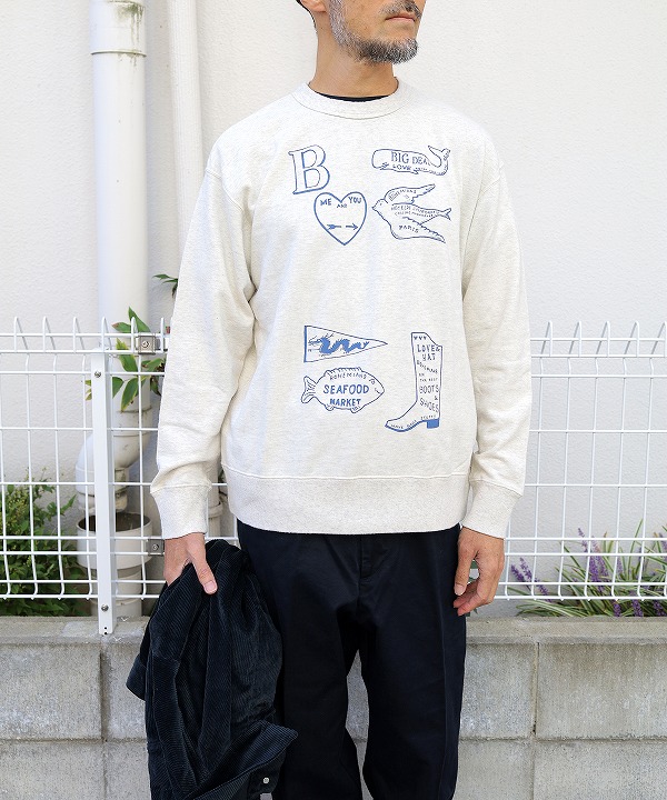 ボヘミアンズ/Bohemians SIGN BOARD LT SWEAT LS TEE ボヘミアンズ/Bohemians SIGN BOARD LT SWEAT LS TEE