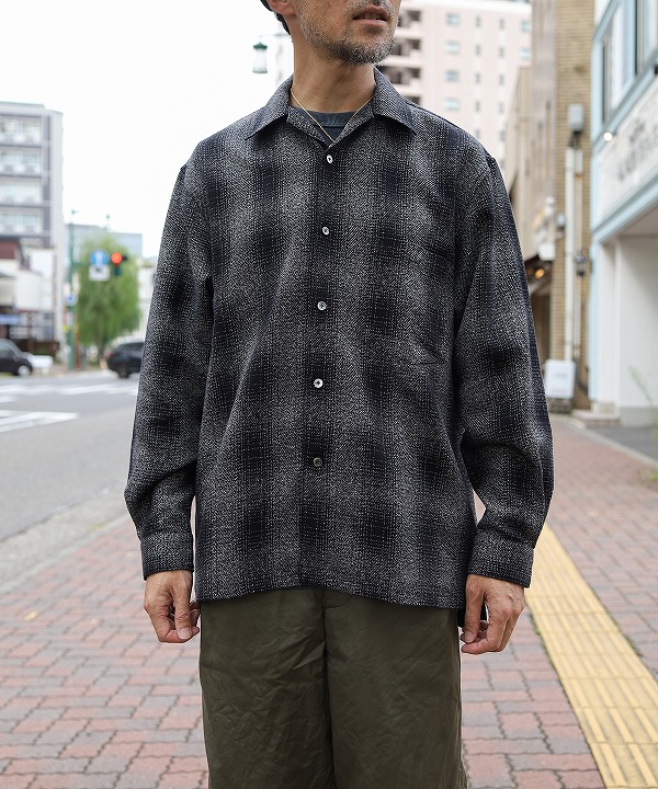 ブレナ/BRENA BLAZZE LONG SLEEVE SHIRTS - OMBRE BIG CHK/SALT&PEPPER