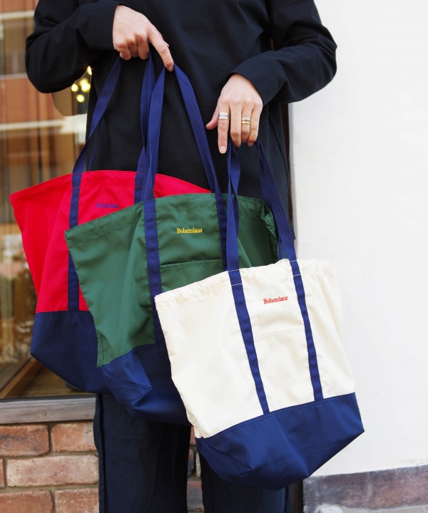 Bohemians/ボヘミアンズ　SOLID  POPLIN MARKET BAG