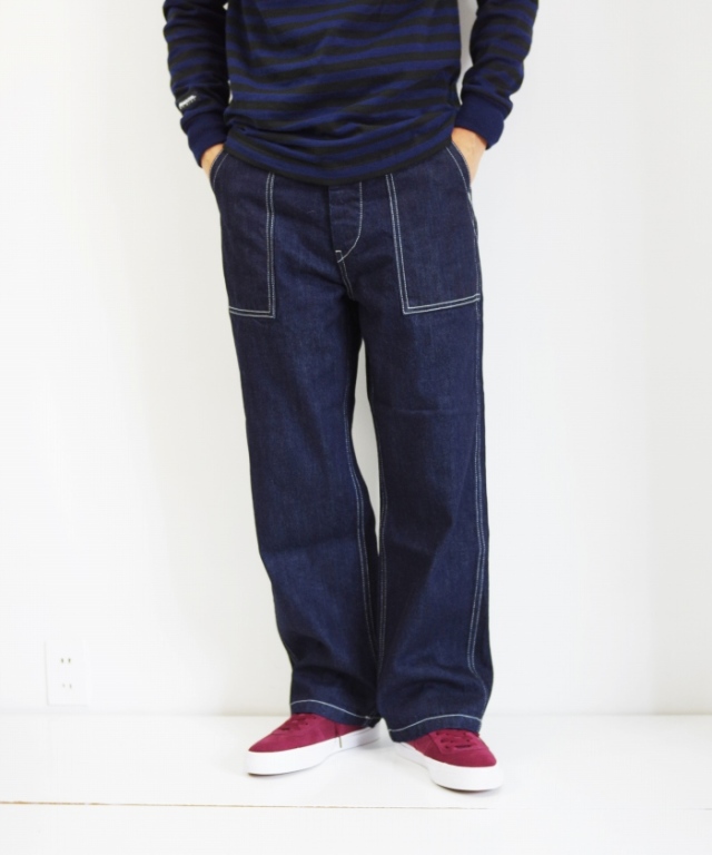 HATSKI/ハツキ Denim Fatigue Pants - One Wash HATSKI/ハツキ Denim Fatigue Pants - One Wash