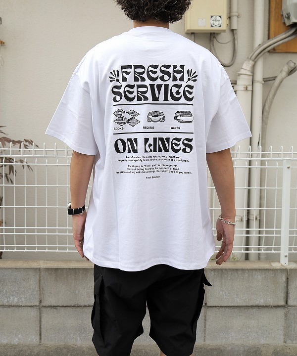 フレッシュサービス/FreshService CORPORATE PRINTED S/S TEE “ON LINES”(全3色) フレッシュサービス/FreshService CORPORATE PRINTED S/S TEE “ON LINES”(全3色)