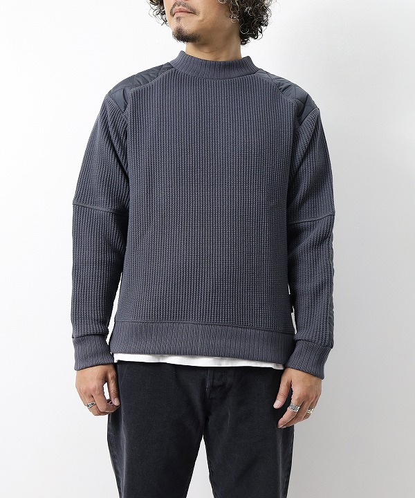 ジャックマン×ラベンハム/Jackman×LAVENHAM Waffle Armored Midneck