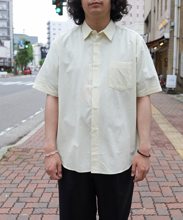 マニュアルアルファベット/Manual Alphabet WASHER BROAD LOOSE FIT R/C S/S SHT(全2色)