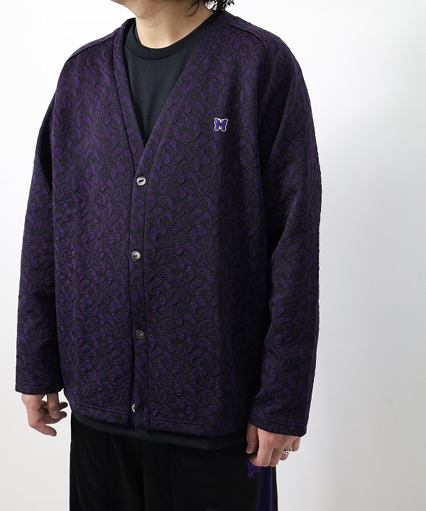 ニードルズ/Needles V Neck Cardigan - Poly Jq. / Paisley