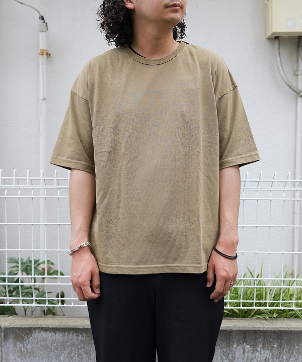 レスバイシェルテック/Less by SHELTECH Pigment Wide Tee(全2色)