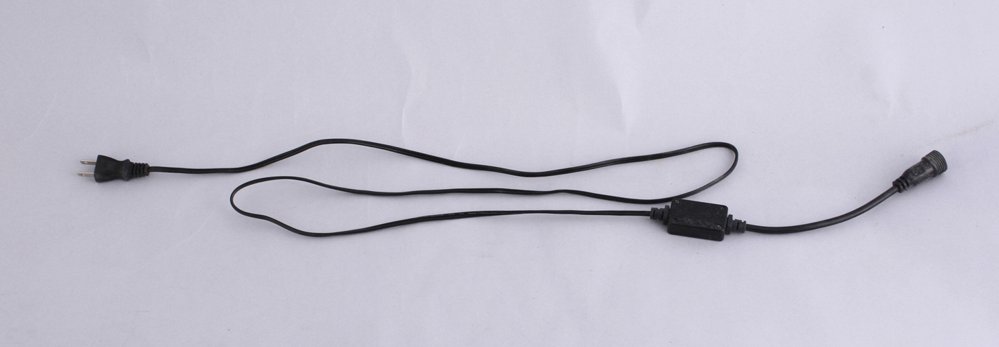 LED100球ライト常点用ブラックプラグコード