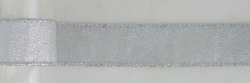 1.5インチシルバーシャイニーリボン（ワイヤー入）