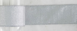 2.5インチシルバーシャイニーリボン（ワイヤー入）