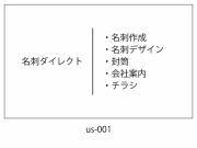 ウラ面サンプル名刺/片面モノクロ-業務内容