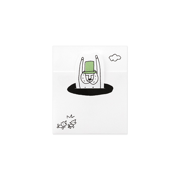 【限定】メモ ひみつ 穴から柄 オジサン25th(11333006)