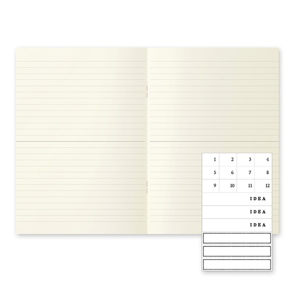 【英語の帯】MDノート ライト<A5> 横罫 3冊組 帯英語(15220006)