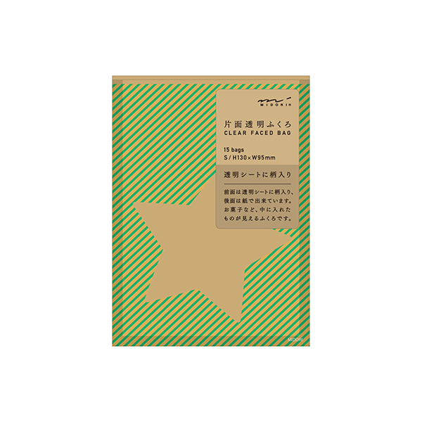 片面透明袋<S> 表星窓柄(18772006) 片面透明袋<S> 表星窓柄