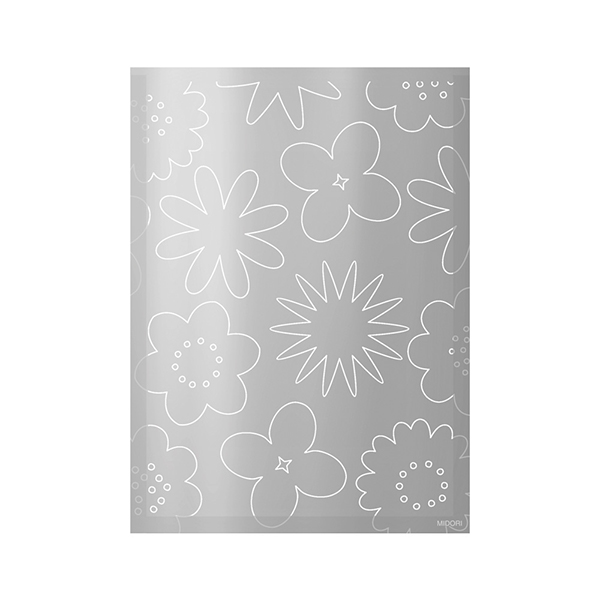 片面透明袋<S> メタリック 表花柄(18838006)