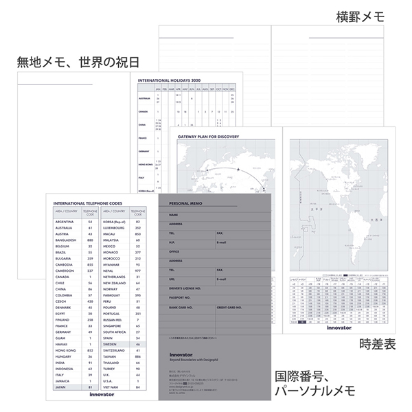 【2020年版】イノベーター ダイアリー<スリム> レッド(27776006)★ダイアリー今なら送料無料★