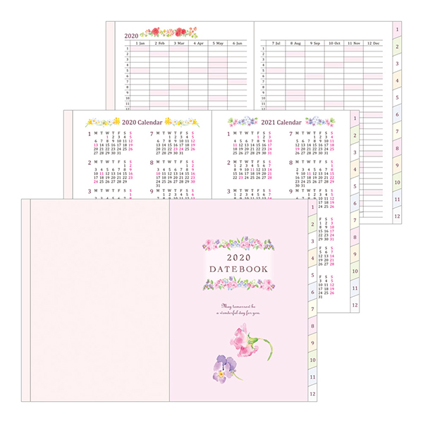 【2020年版】ポケットダイアリー<A6> カントリータイム 花柄(27798006)★ダイアリー今なら送料無料★