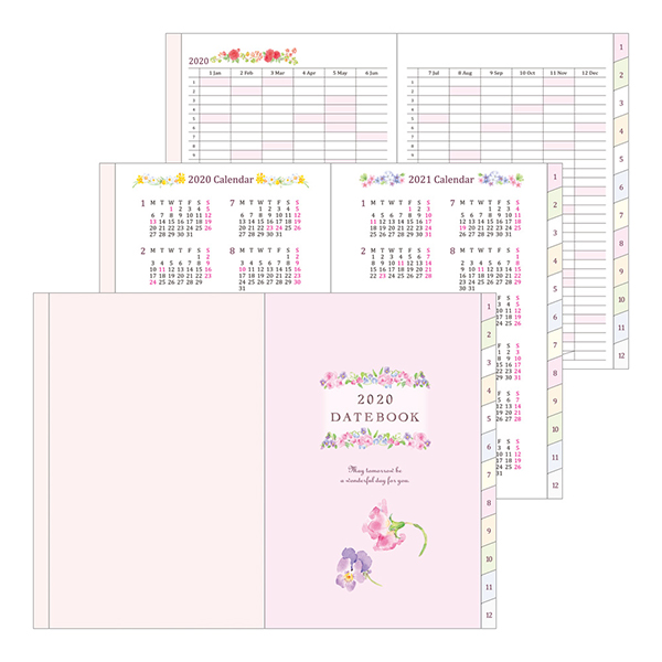 【2020年版】ポケットダイアリー<B6> カントリータイム 花柄(27807006)★ダイアリー送料無料1/30まで★