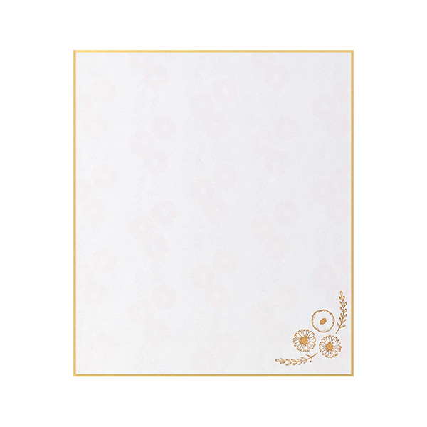 カラー色紙<S> 裏面 デイジー柄 (33238006)